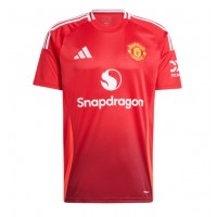 Camisa de Futebol Manchester United Bruno Fernandes #8 Equipamento Principal 2024-25 Manga Curta